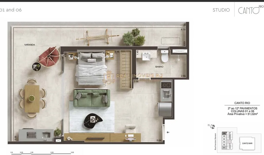 Apartamento, 1 quarto, 41 m² - Foto 3