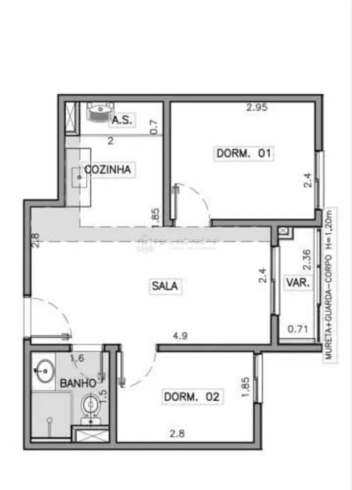 Apartamento, 2 quartos, 40 m² - Foto 13