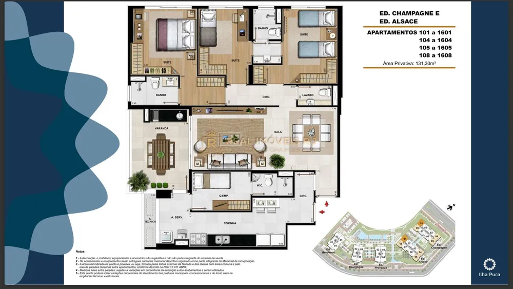 Apartamento, 3 quartos, 131 m² - Foto 5