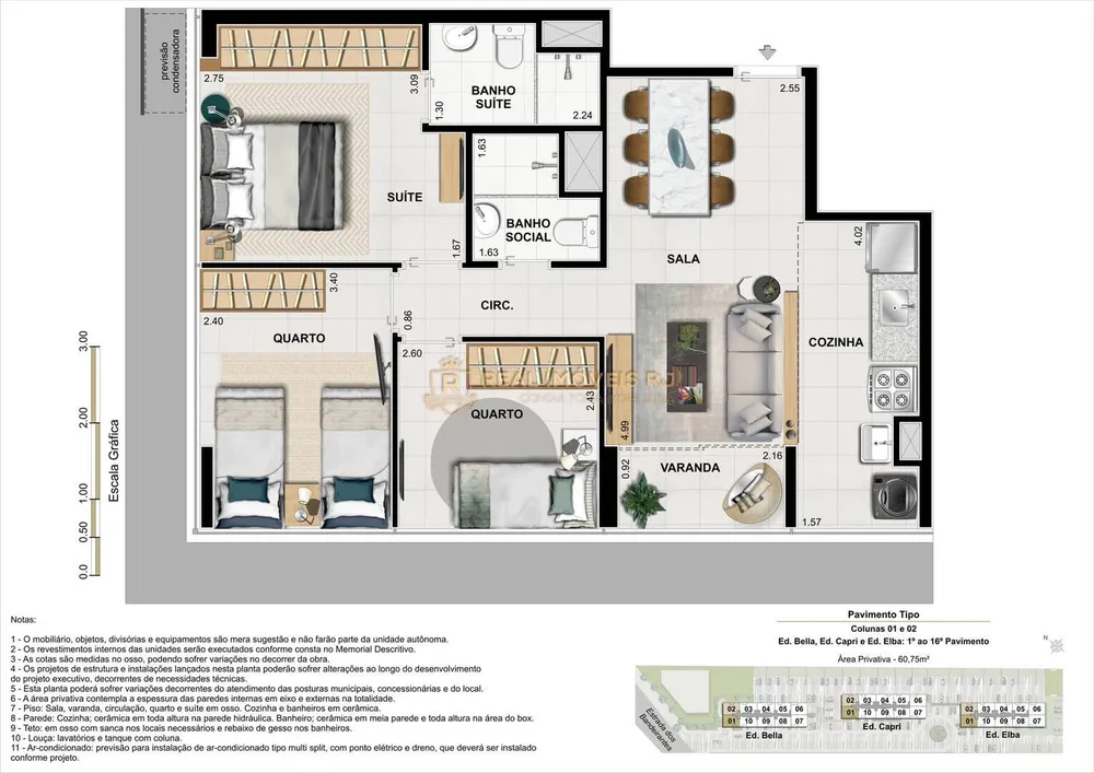 Apartamento, 3 quartos, 61 m² - Foto 27