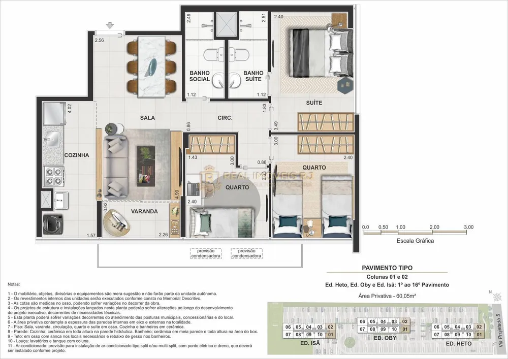Apartamento, 3 quartos, 60 m² - Foto 21