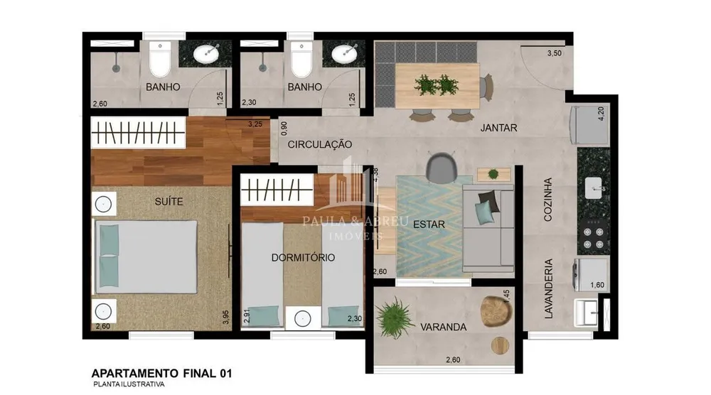 Apartamento, 2 quartos, 46 m² - Foto 8
