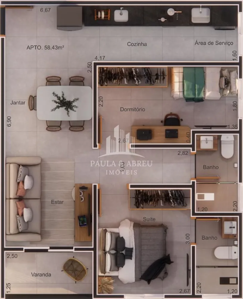 Apartamento, 2 quartos, 62 m² - Foto 8