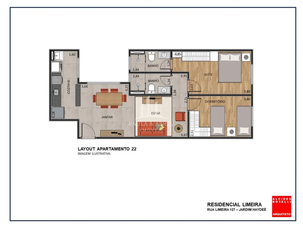 Apartamento, 2 quartos, 50 m² - Foto 8