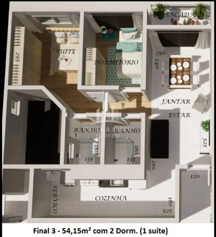 Apartamento, 2 quartos, 54 m² - Foto 2