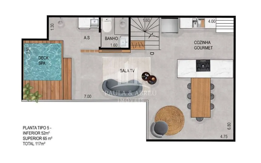Cobertura, 2 quartos, 115 m² - Foto 5