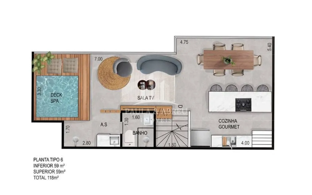 Cobertura, 2 quartos, 115 m² - Foto 2