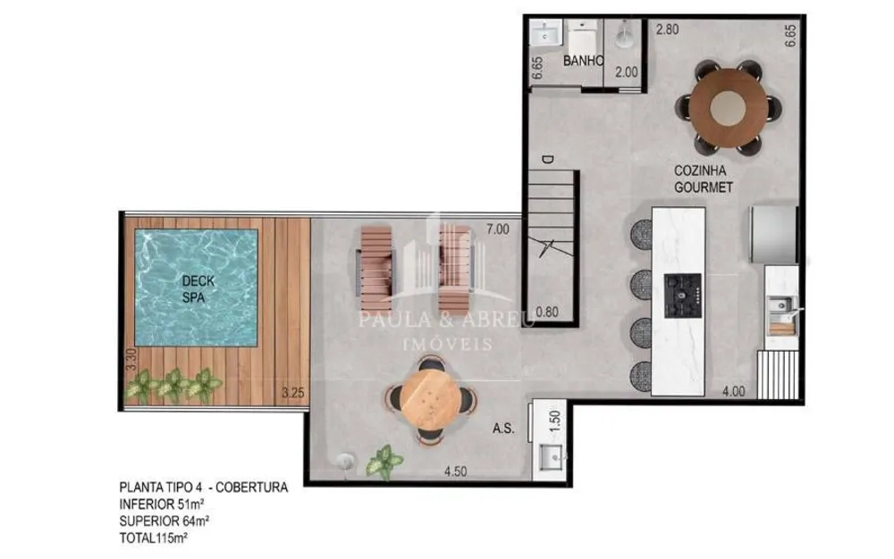 Cobertura, 2 quartos, 115 m² - Foto 7