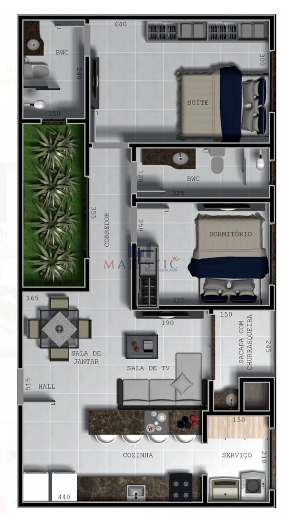 Apartamento, 1 quarto, 83 m² - Foto 2