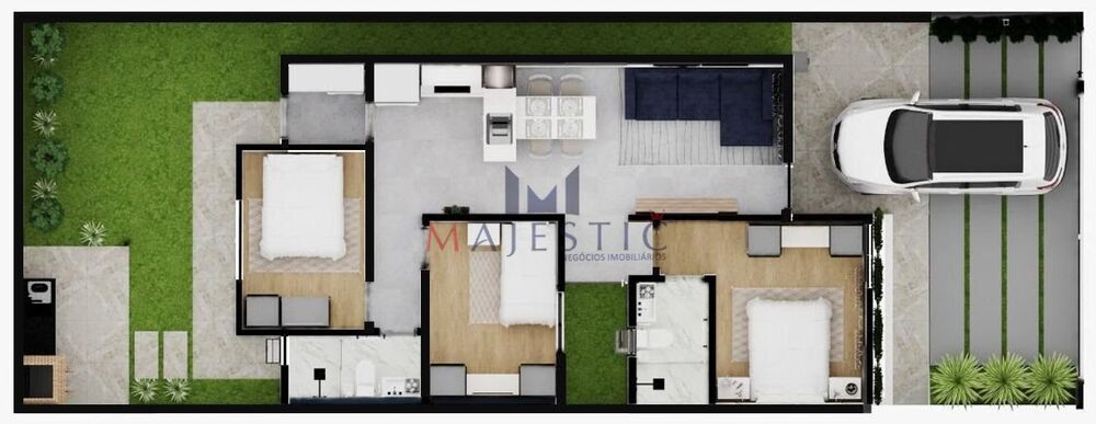 Casa, 2 quartos, 77 m² - Foto 2
