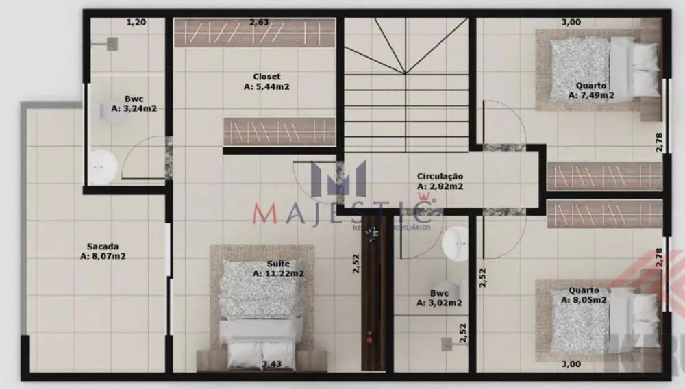 Sobrado, 2 quartos, 187 m² - Foto 11