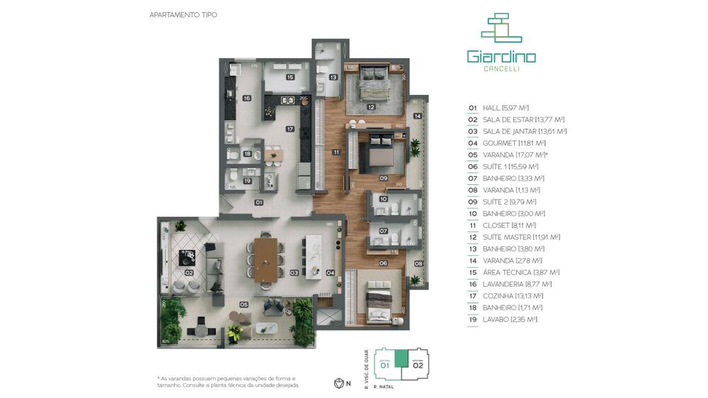 Apartamento à venda com 1 quarto, 182m² - Foto 13