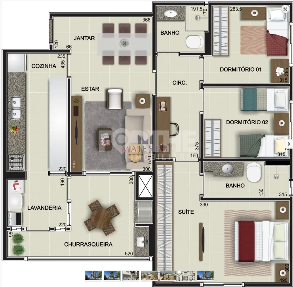 Apartamento, 2 quartos, 102 m² - Foto 3