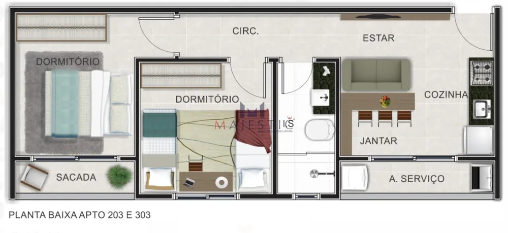 Apartamento, 2 quartos, 85 m² - Foto 3