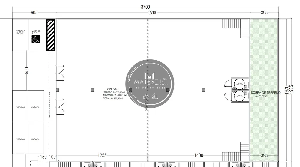 Sala-Conjunto, 819 m² - Foto 3