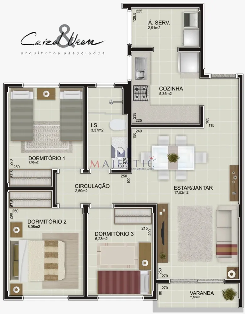 Apartamento, 2 quartos, 64 m² - Foto 3
