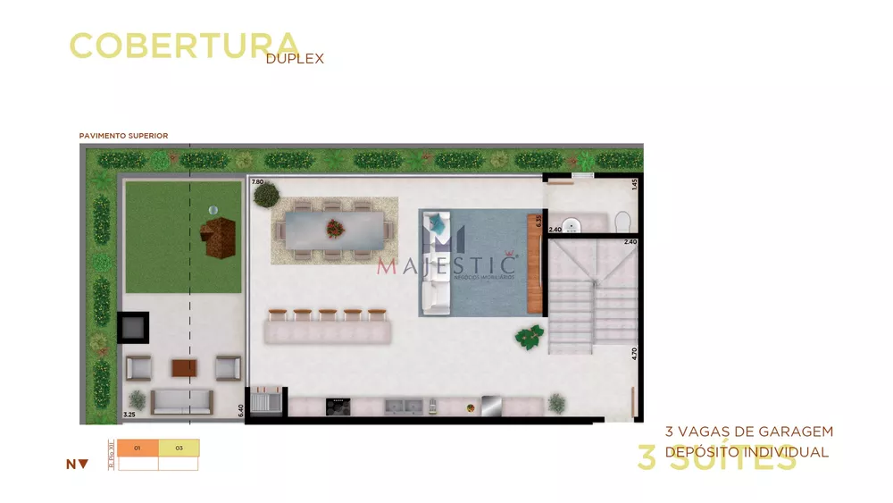 Cobertura, 1 quarto, 218 m² - Foto 8