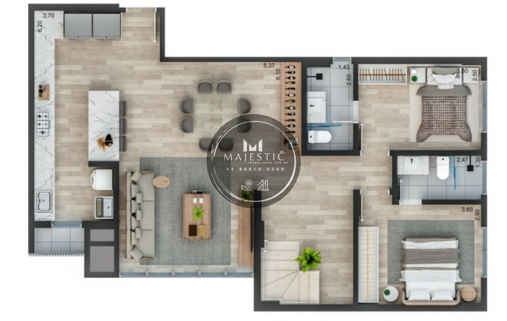 Apartamento à venda com 2 quartos, 97m² - Foto 32