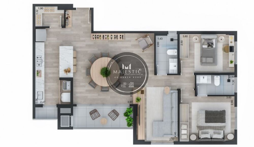 Apartamento à venda com 2 quartos, 97m² - Foto 37