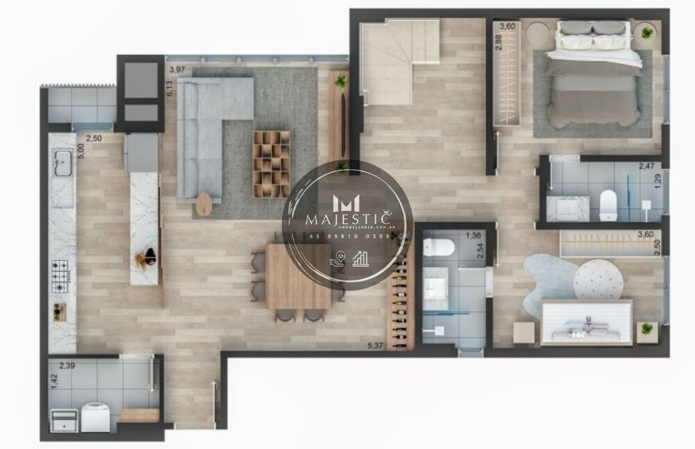 Apartamento à venda com 2 quartos, 97m² - Foto 31