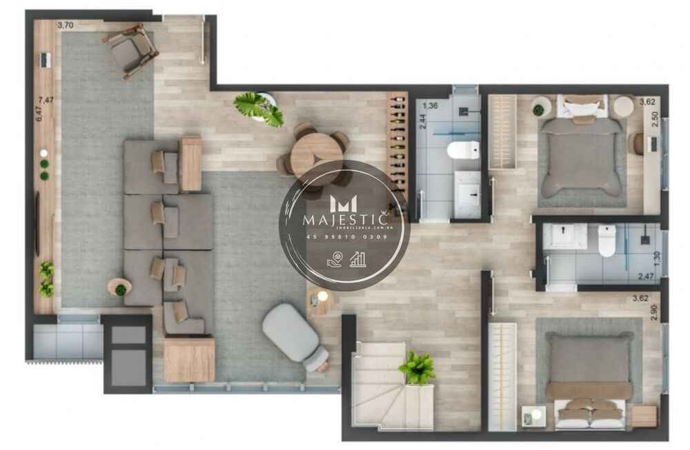 Apartamento à venda com 2 quartos, 97m² - Foto 30