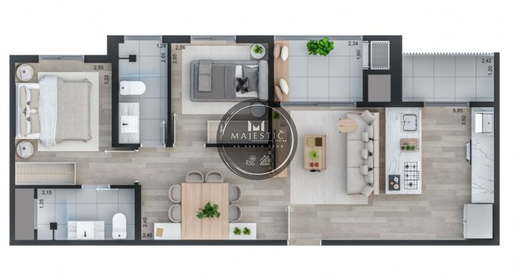 Apartamento à venda com 2 quartos, 97m² - Foto 42