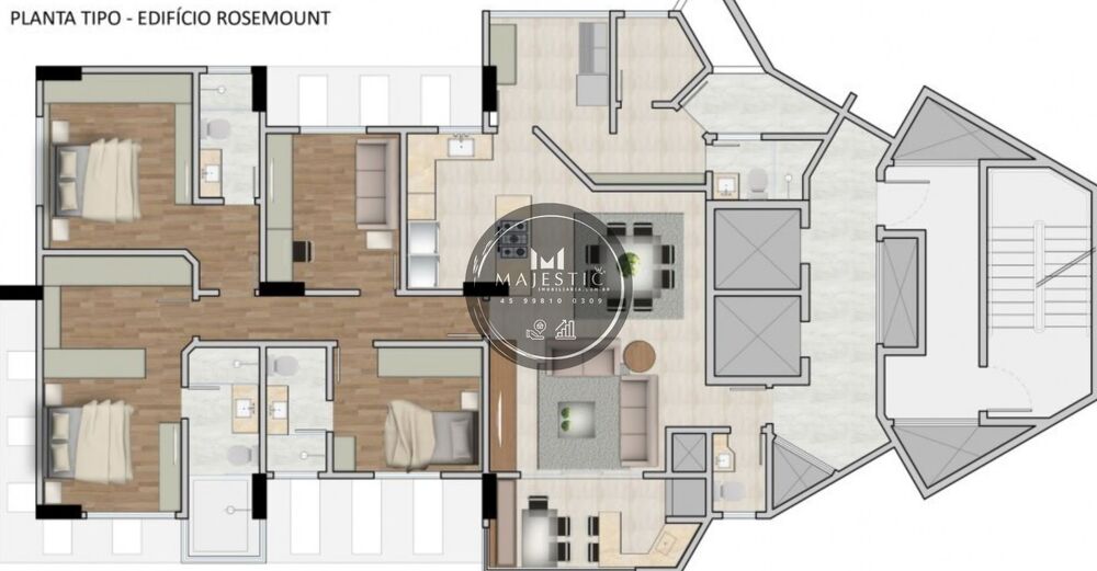 Apartamento à venda com 1 quarto, 157m² - Foto 8