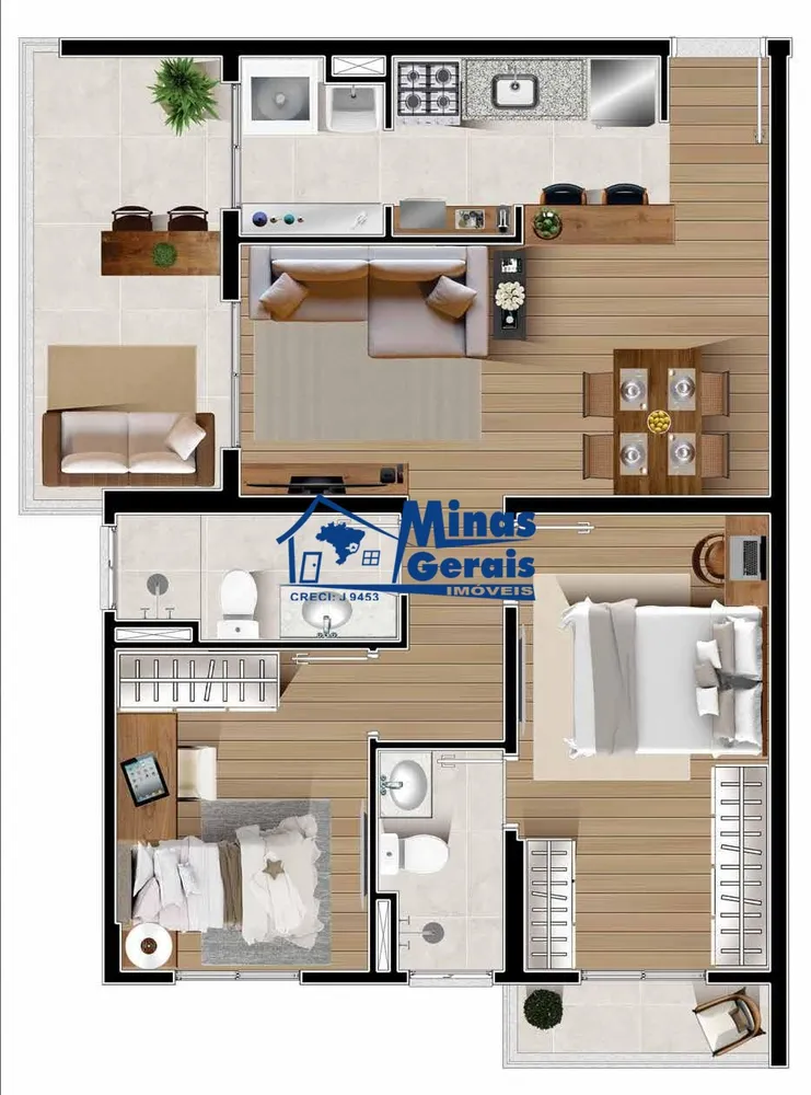 Apartamento, 2 quartos, 64 m² - Foto 4
