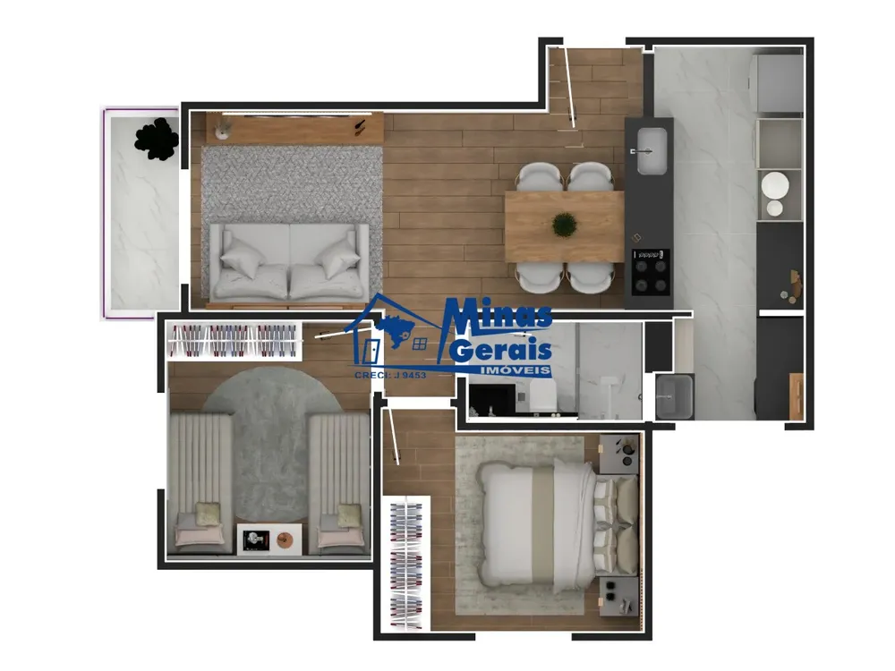 Apartamento, 2 quartos, 53 m² - Foto 10