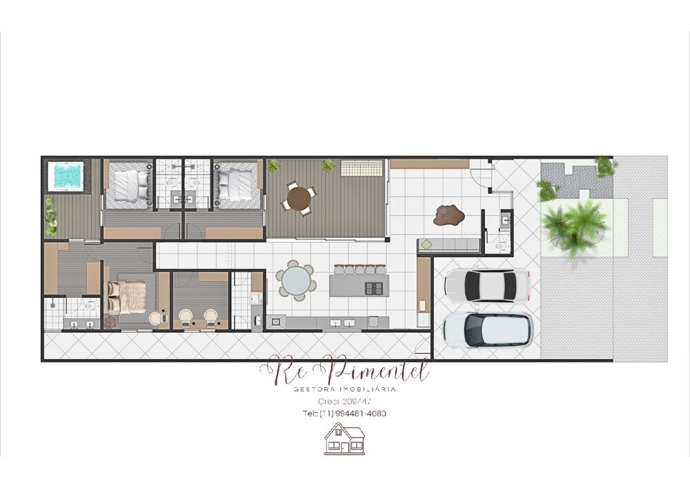 Casa, 3 quartos, 180 m² - Foto 2