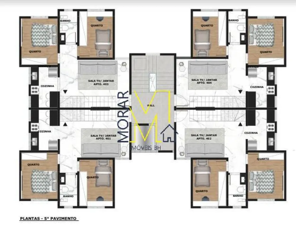 Apartamento, 2 quartos, 50 m² - Foto 3