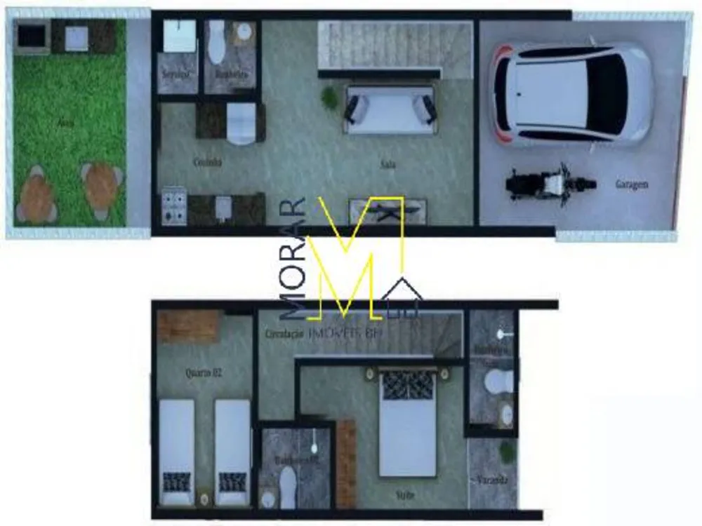 Casa, 2 quartos, 65 m² - Foto 14