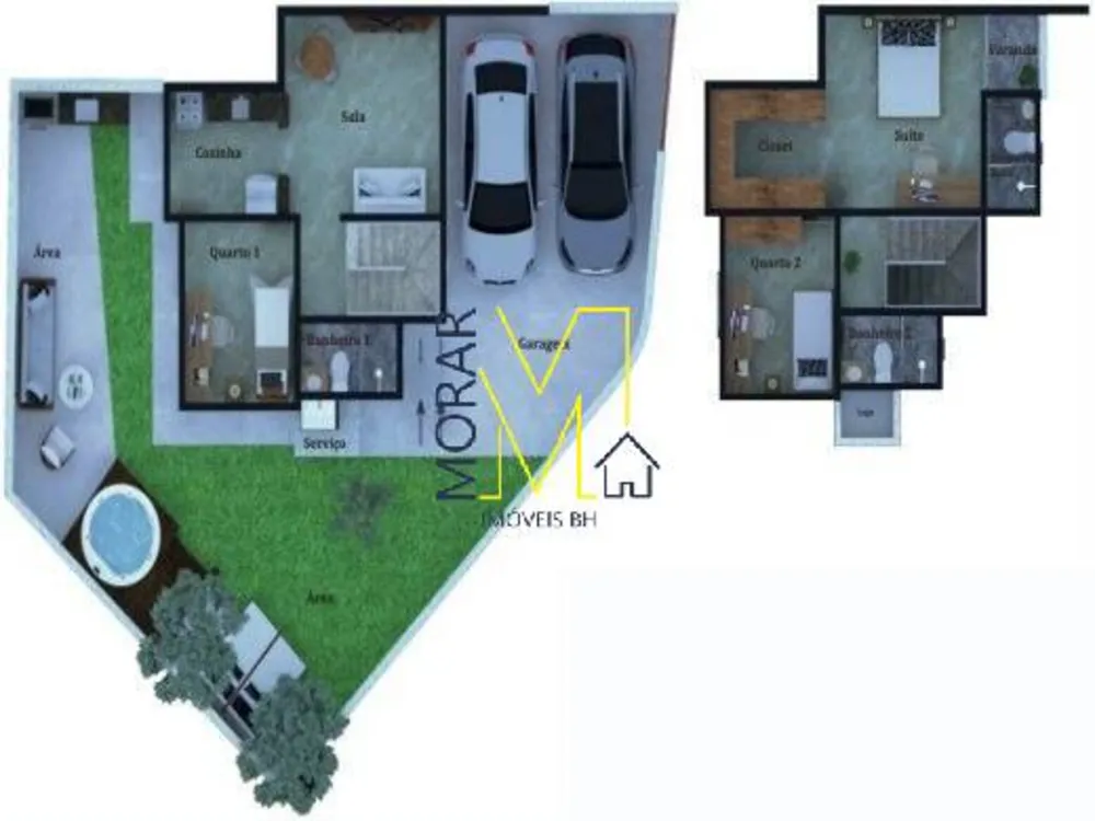 Casa, 2 quartos, 65 m² - Foto 13