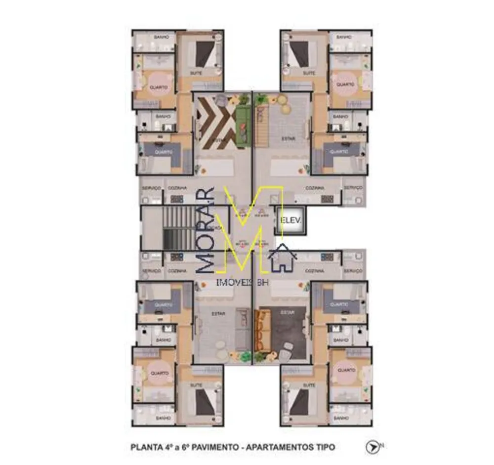 Apartamento, 3 quartos, 69 m² - Foto 9