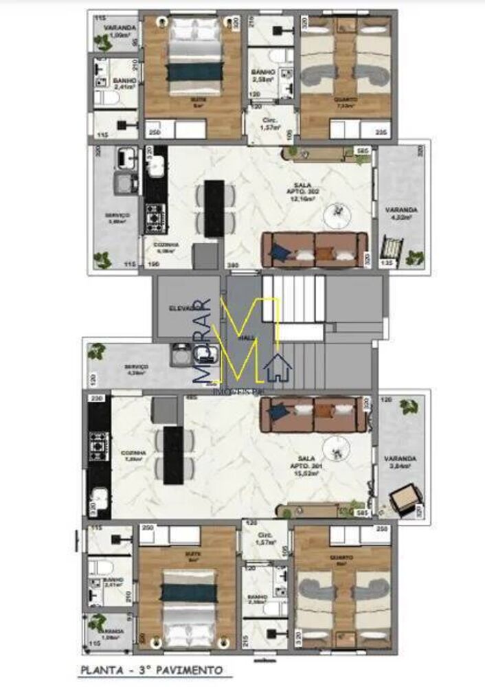 Apartamento, 2 quartos, 5 m² - Foto 3