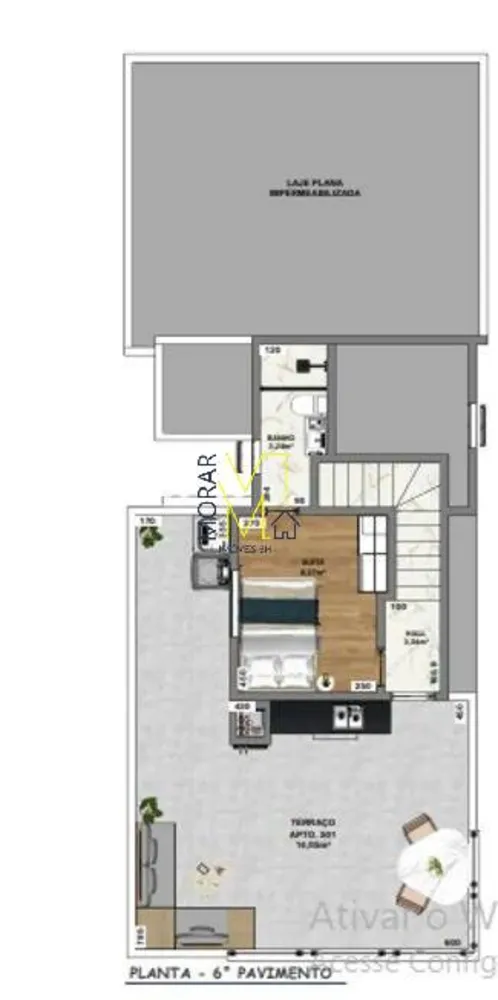 Cobertura, 2 quartos, 68 m² - Foto 2