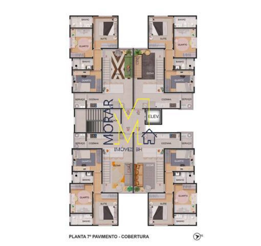 Apartamento, 3 quartos, 69 m² - Foto 4