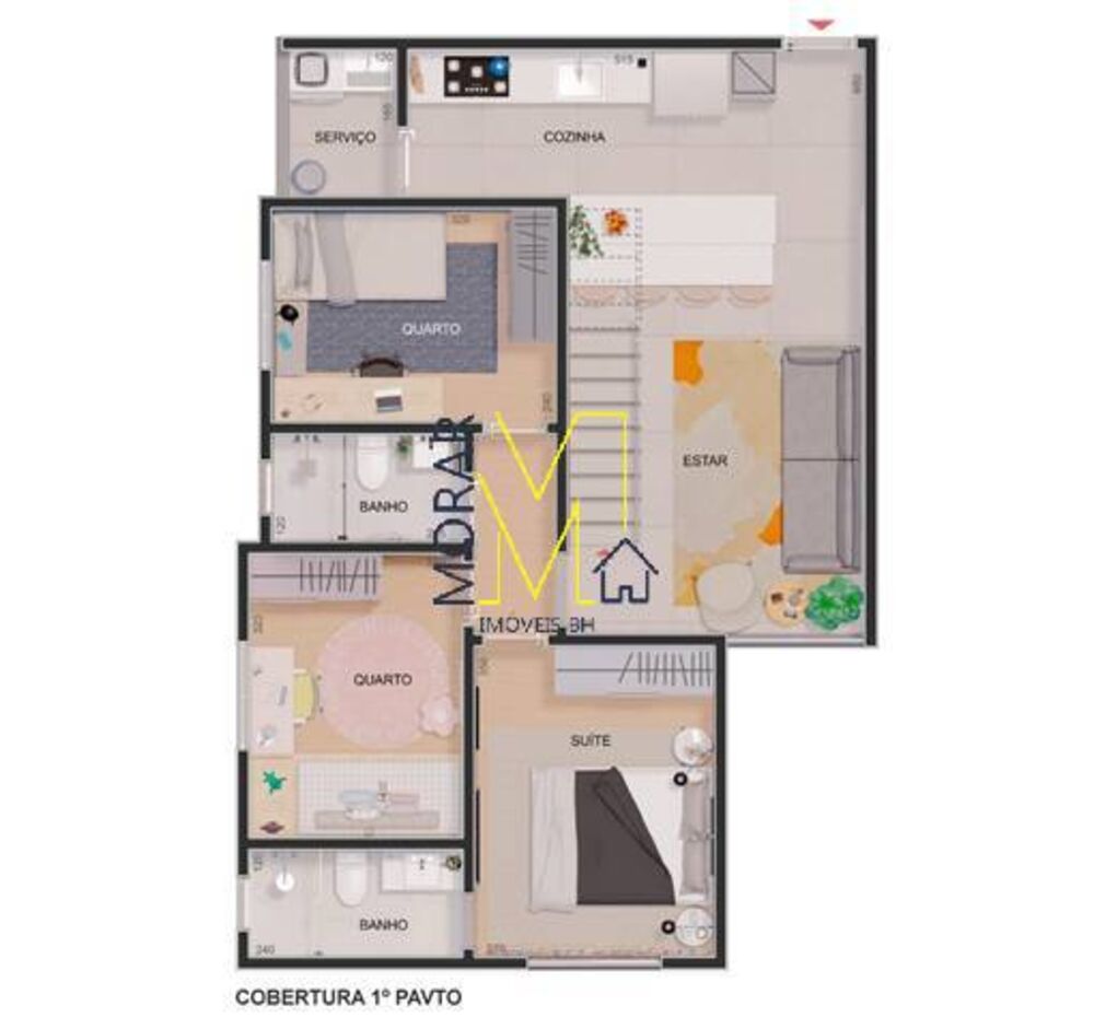 Apartamento, 3 quartos, 69 m² - Foto 3