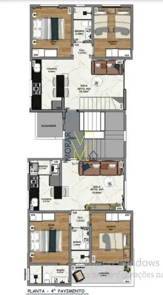 Apartamento, 2 quartos, 56 m² - Foto 4