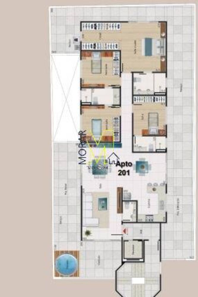 Apartamento, 4 quartos, 250 m² - Foto 2