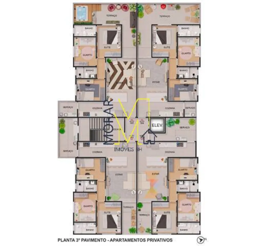 Apartamento, 3 quartos, 69 m² - Foto 14