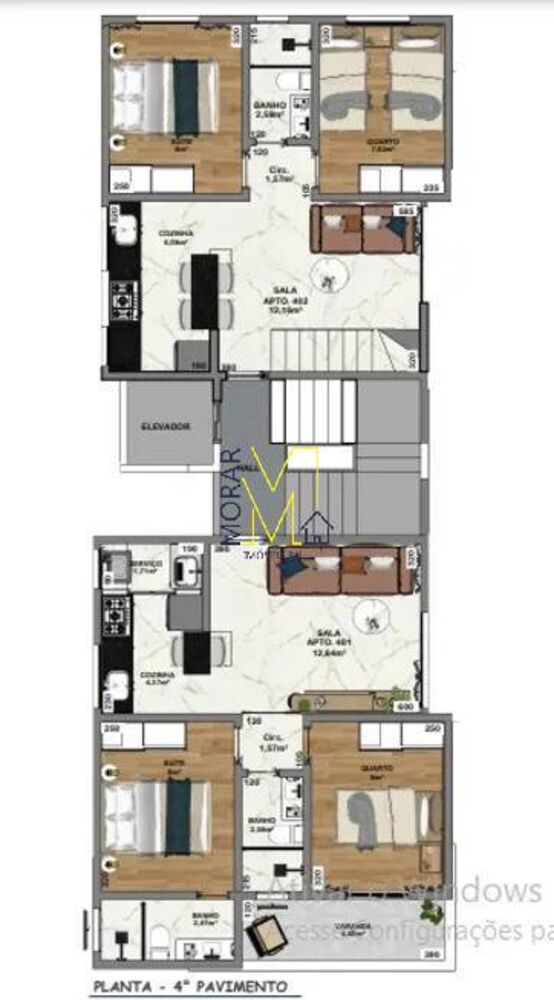 Apartamento, 2 quartos, 72 m² - Foto 2