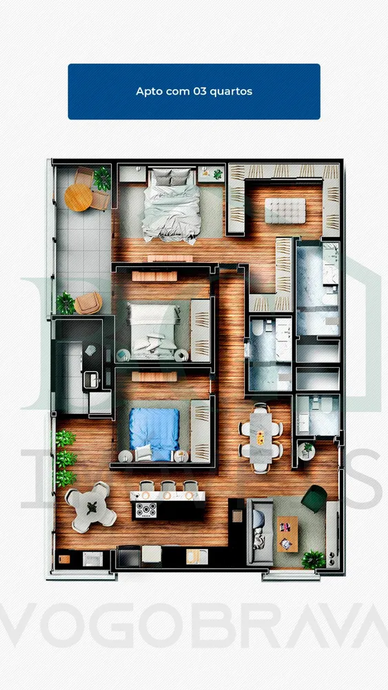 Apartamento, 1 quarto, 60 m² - Foto 4