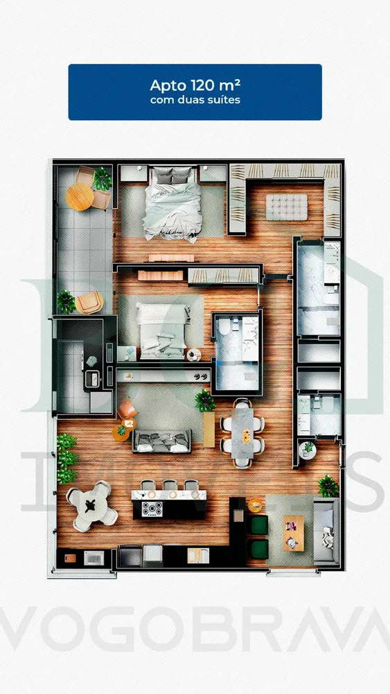 Apartamento, 1 quarto, 60 m² - Foto 3