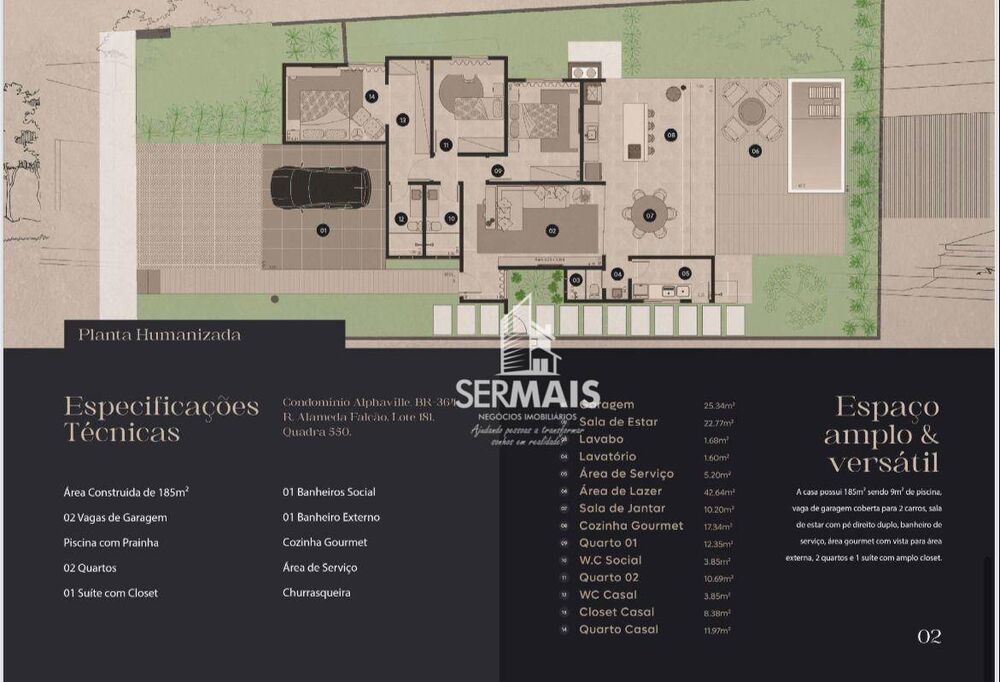 Casa de Condomínio, 3 quartos - Foto 8