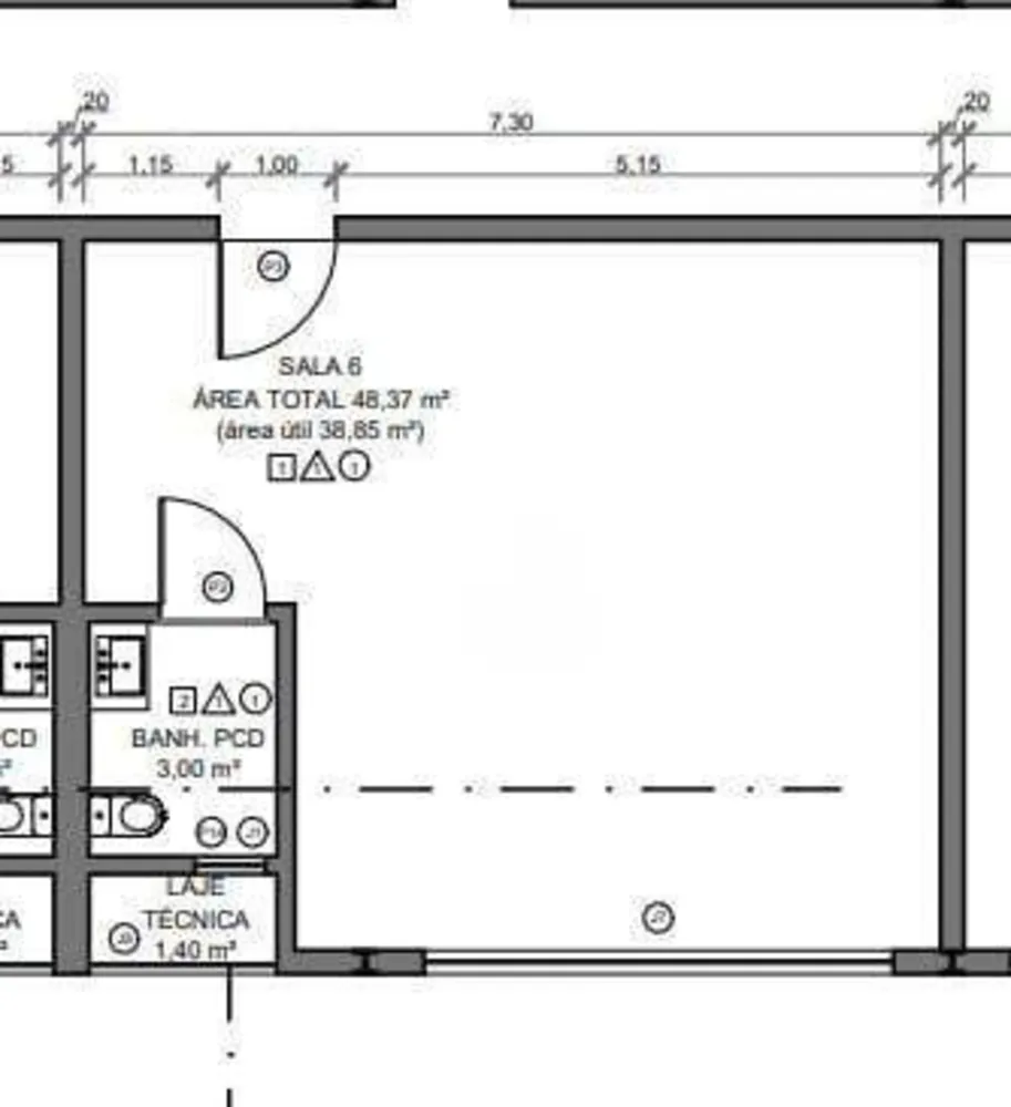 Sala-Conjunto, 48 m² - Foto 2