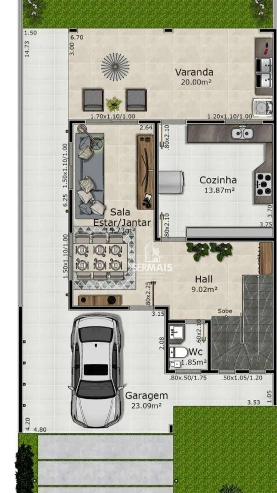 Sobrado, 3 quartos, 170 m² - Foto 14