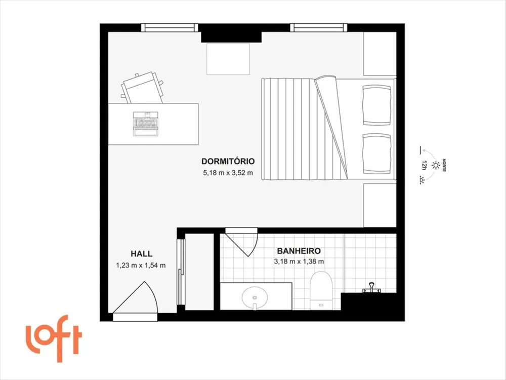 Apartamento, 1 quarto, 28 m² - Foto 16