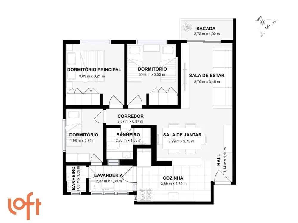 Apartamento, 3 quartos, 76 m² - Foto 16