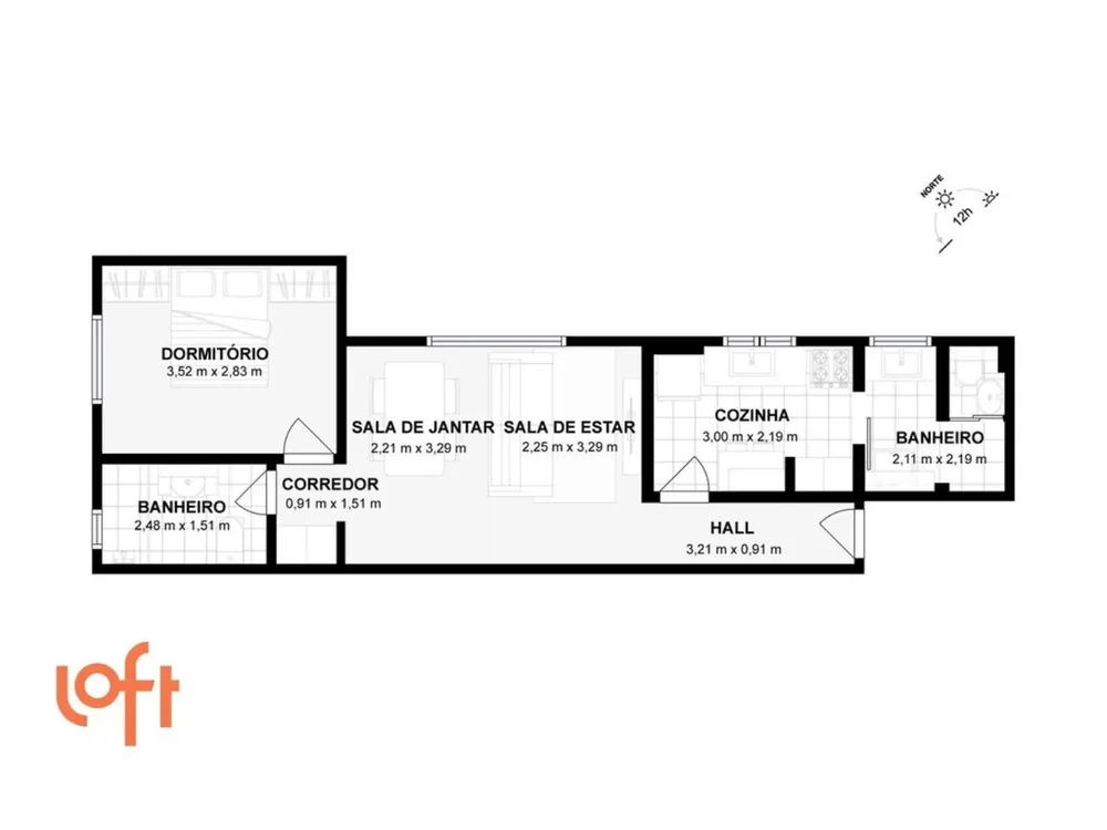Apartamento, 1 quarto, 51 m² - Foto 12